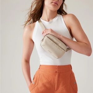 Athleta Cream Crossbody Bag